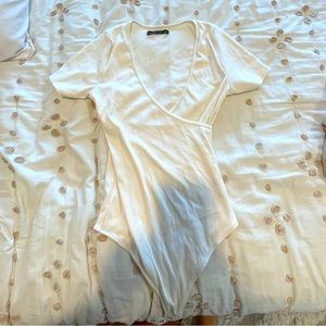 White abercrombie body suit